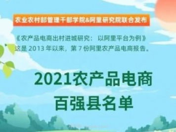 潮州饒平入選！阿里公布農(nóng)產(chǎn)品電商百強(qiáng)縣！